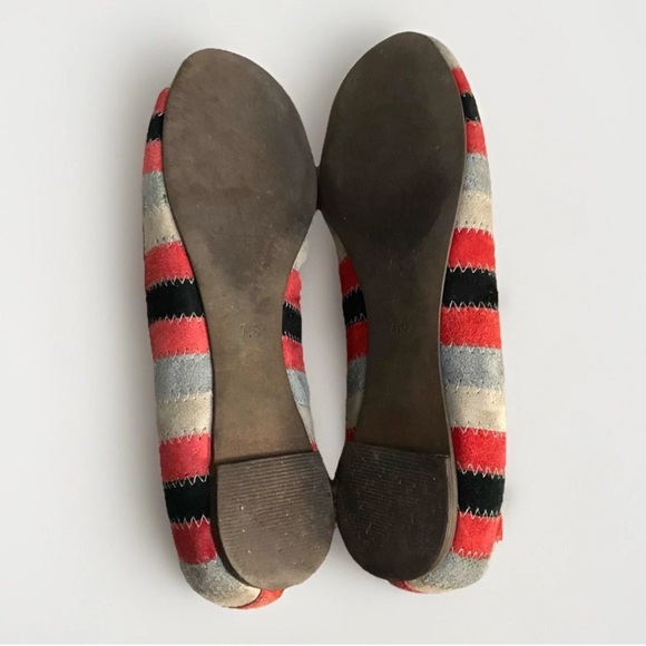Soho Lab Multicolour Suede Ballet Flats Women’s Size 7.5 Boho Chic Style - Picture 6 of 10
